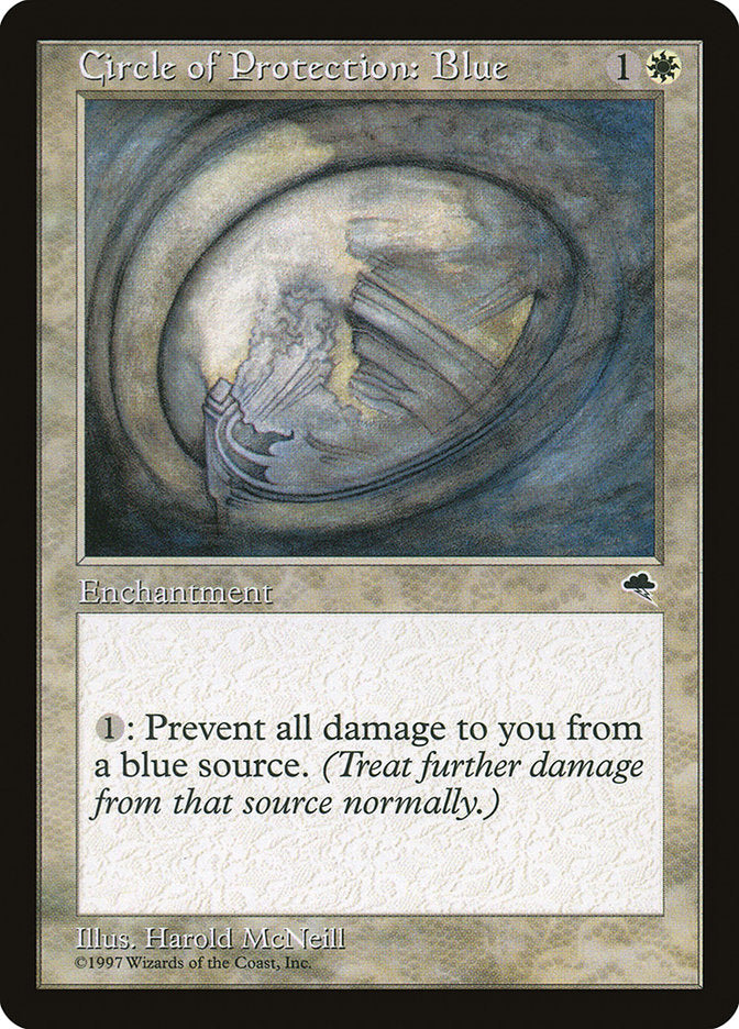 Circle of Protection: Blue [Tempest] | Black Swamp Games