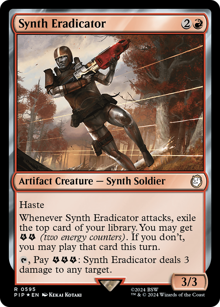 Synth Eradicator (Surge Foil) [Fallout] | Black Swamp Games