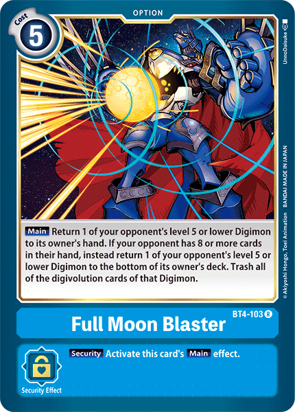 Full Moon Blaster [BT4-103] [Great Legend] | Black Swamp Games