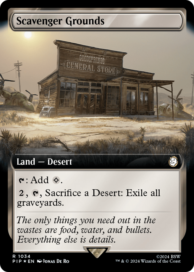 Scavenger Grounds (Extended Art) (Surge Foil) [Fallout] | Black Swamp Games
