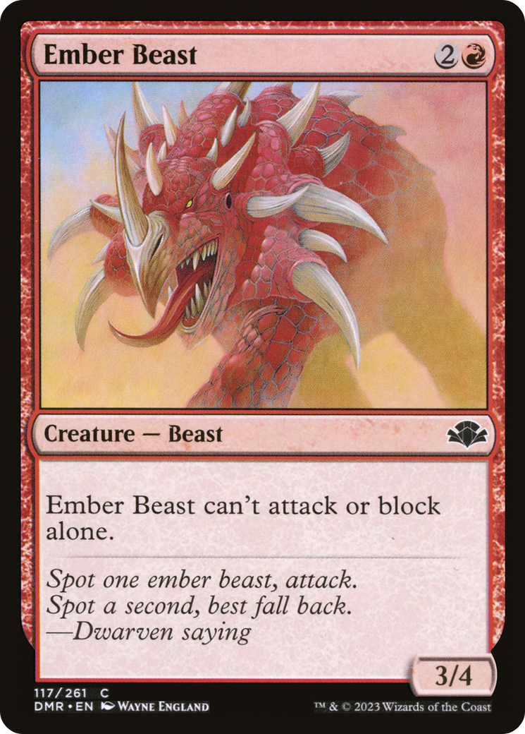 Ember Beast [Dominaria Remastered] | Black Swamp Games