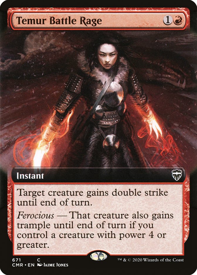 Temur Battle Rage (Extended Art) [Commander Legends] | Black Swamp Games