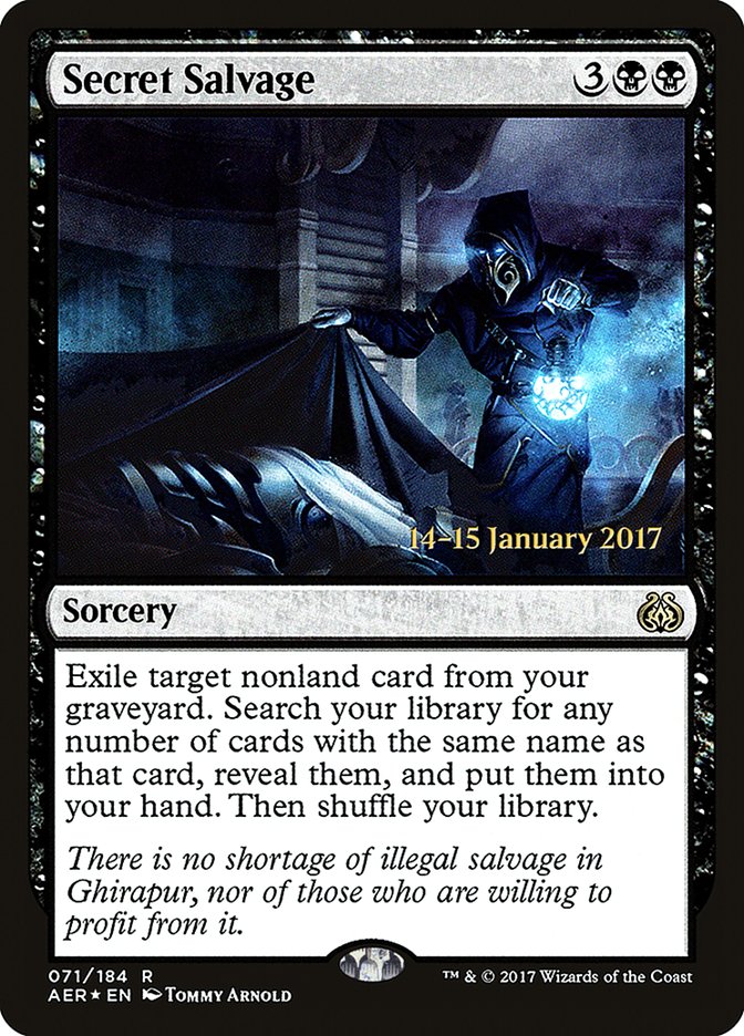 Secret Salvage [Aether Revolt Prerelease Promos] | Black Swamp Games