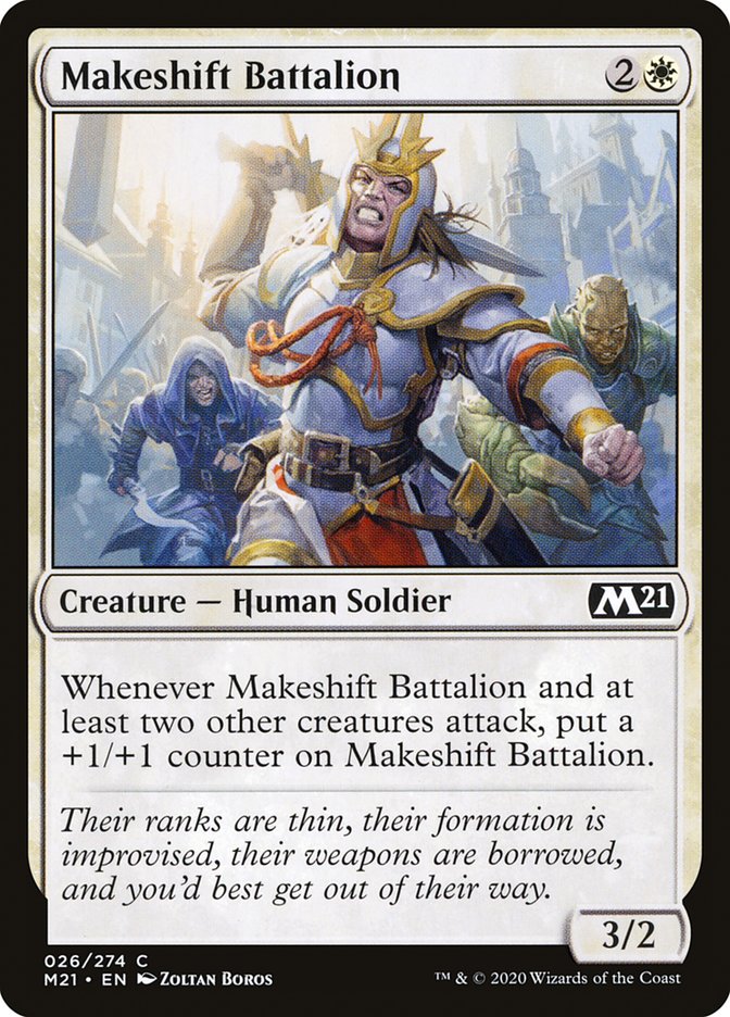 Makeshift Battalion [Core Set 2021] | Black Swamp Games