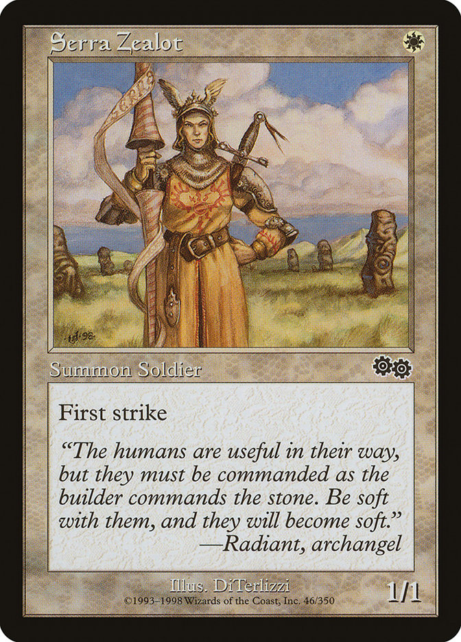 Serra Zealot [Urza's Saga] | Black Swamp Games