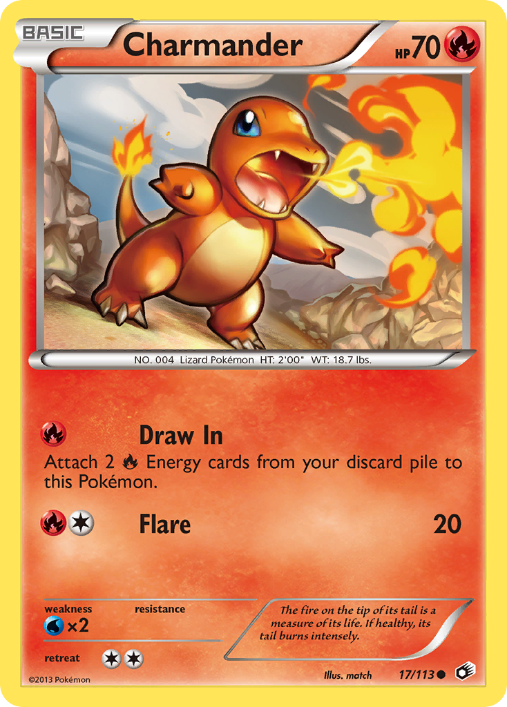 Charmander (17/113) [Black & White: Legendary Treasures] | Black Swamp Games