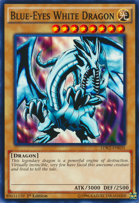 Blue-Eyes White Dragon (Version 1) [LDK2-ENK01] Common | Black Swamp Games