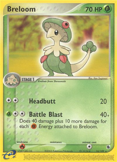 Breloom (16/109) [EX: Ruby & Sapphire] | Black Swamp Games