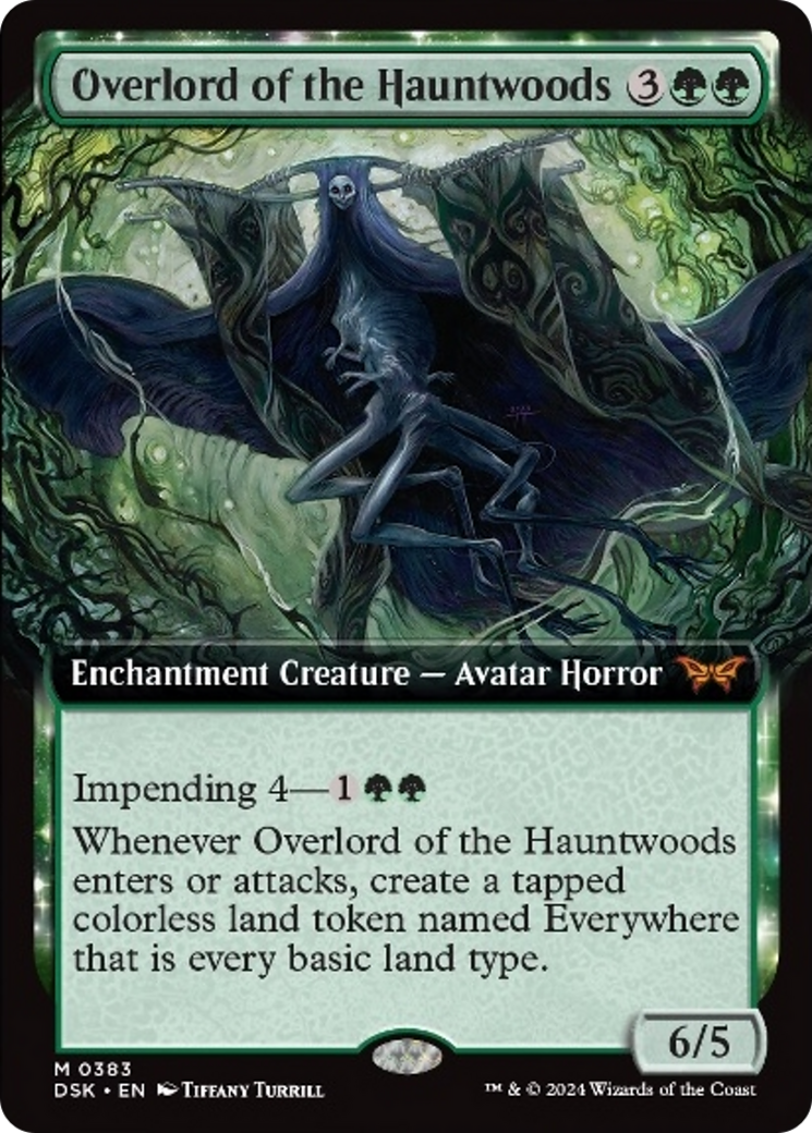 Overlord of the Hauntwoods (Extended Art) [Duskmourn: House of Horror] | Black Swamp Games