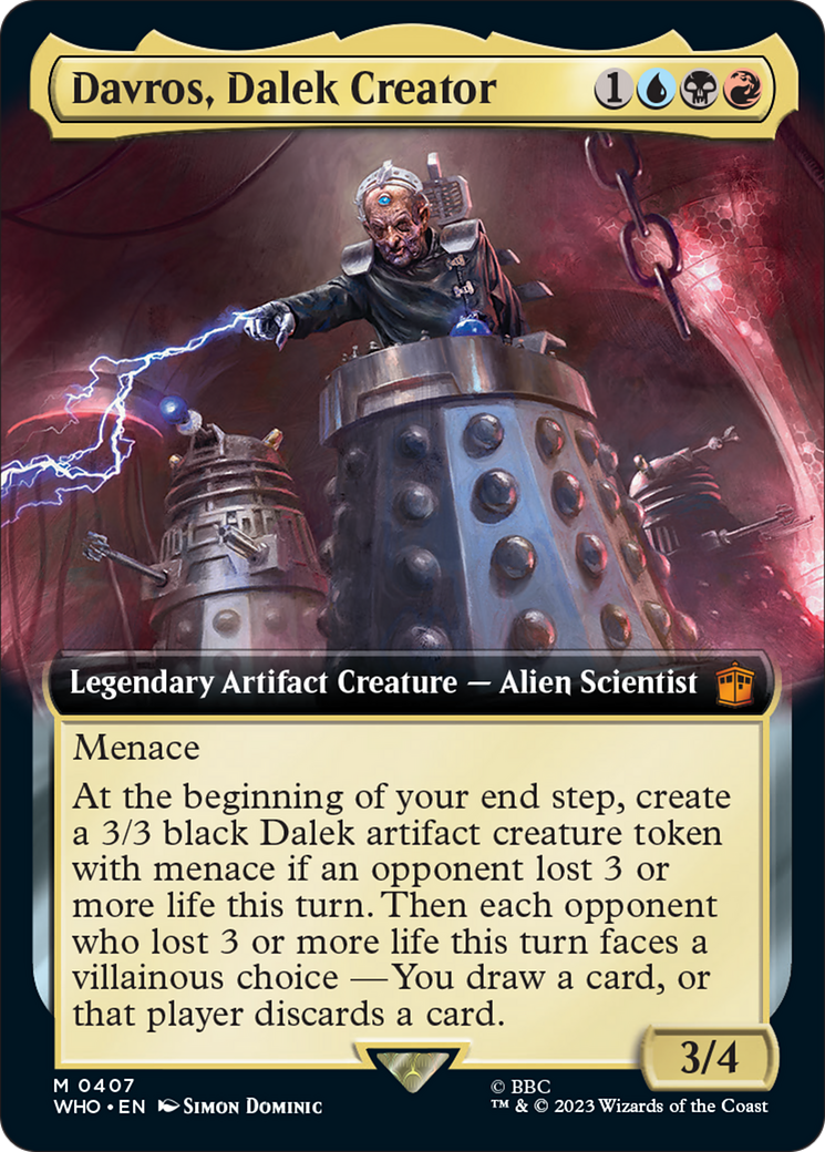 Davros, Dalek Creator (Extended Art) [Doctor Who] | Black Swamp Games