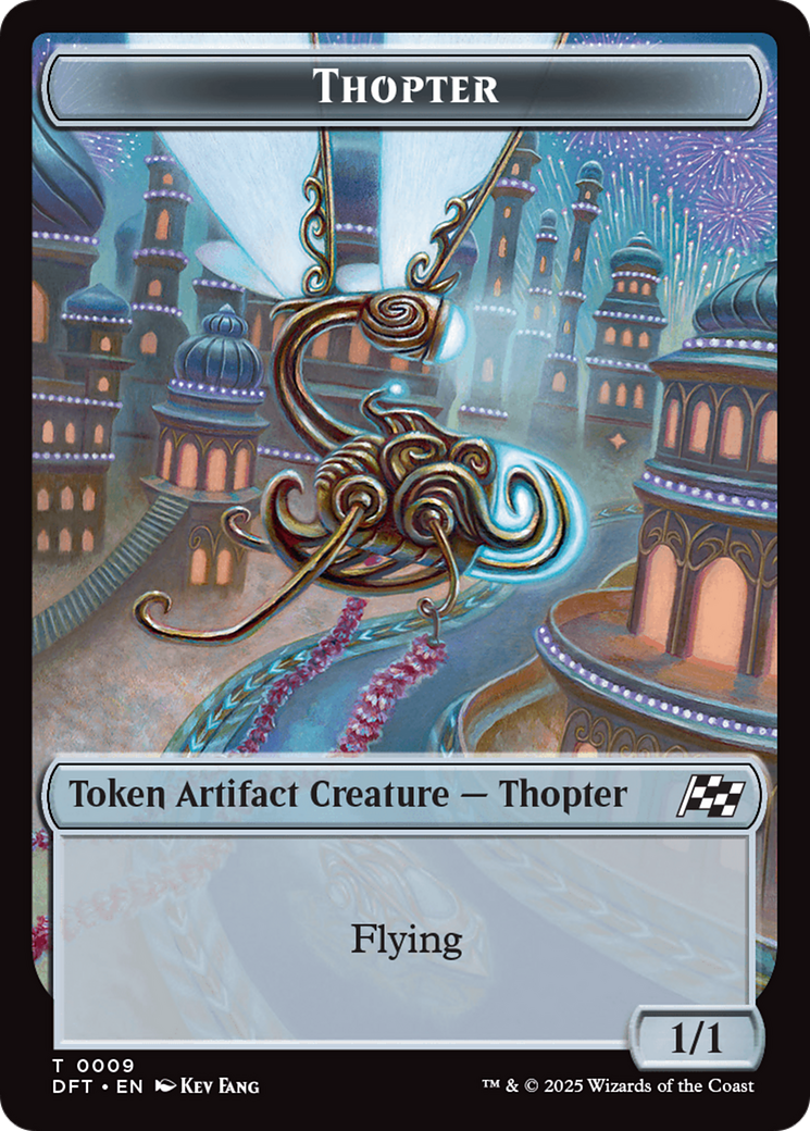 Servo // Thopter (0009) Double-Sided Token [Aetherdrift Tokens] | Black Swamp Games