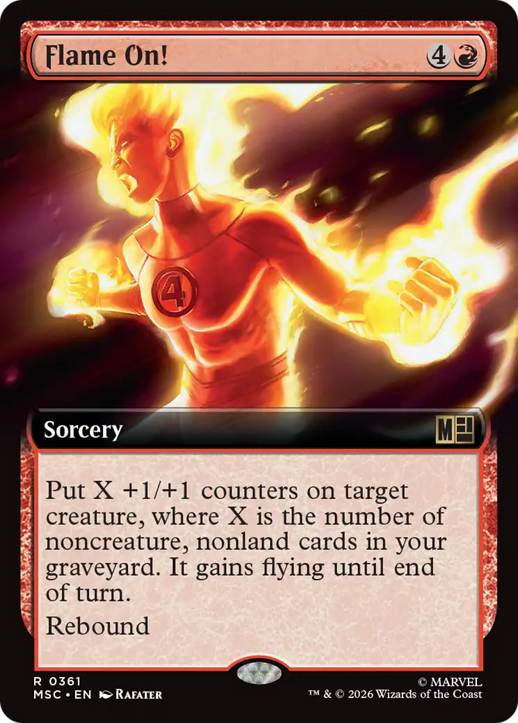 Flame On! (Extended Art) [Marvel Super Heroes Commander] | Black Swamp Games