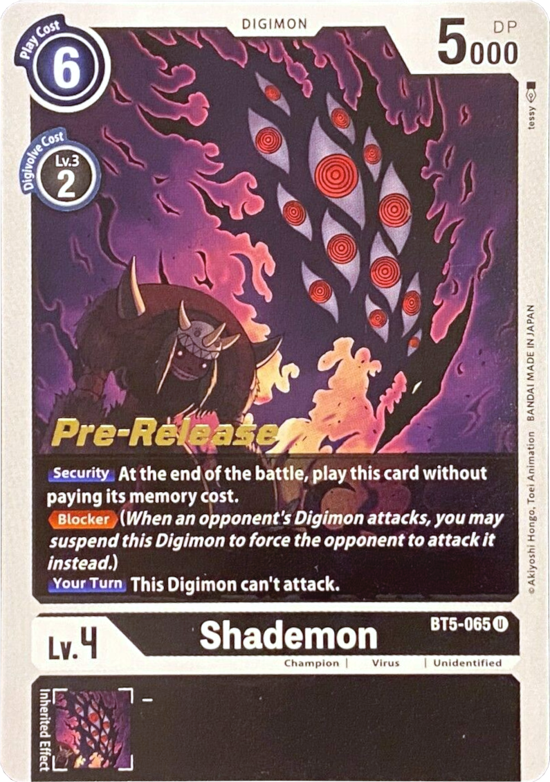 Shademon [BT5-065] [Battle of Omni Pre-Release Promos] | Black Swamp Games