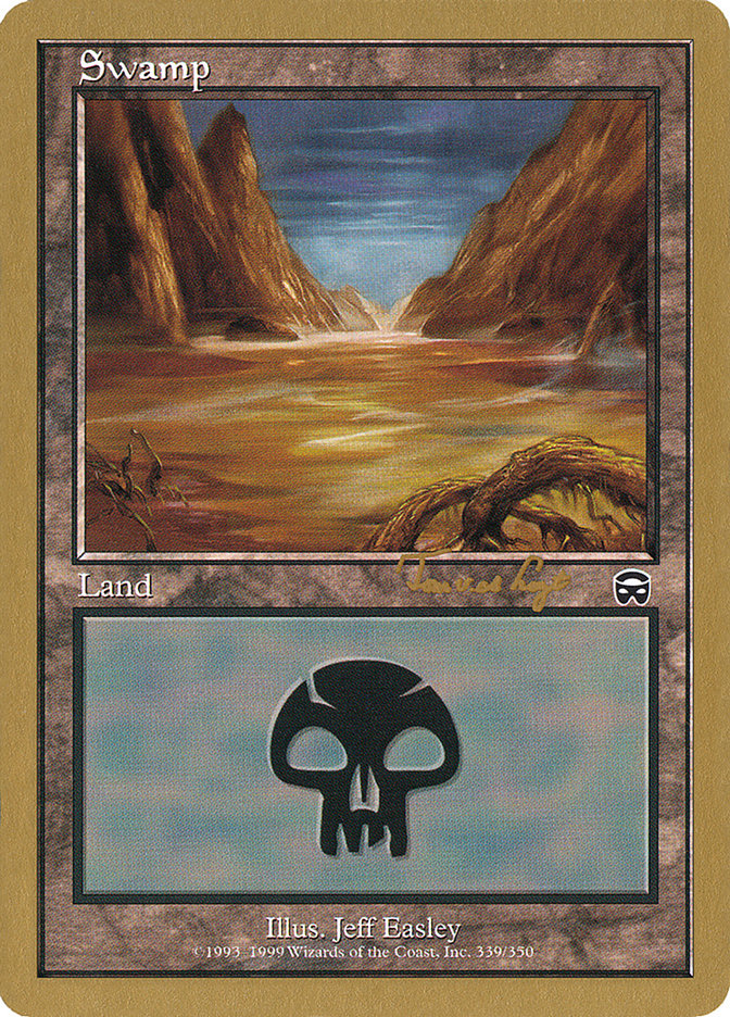 Swamp (tvdl339a) (Tom van de Logt) [World Championship Decks 2001] | Black Swamp Games