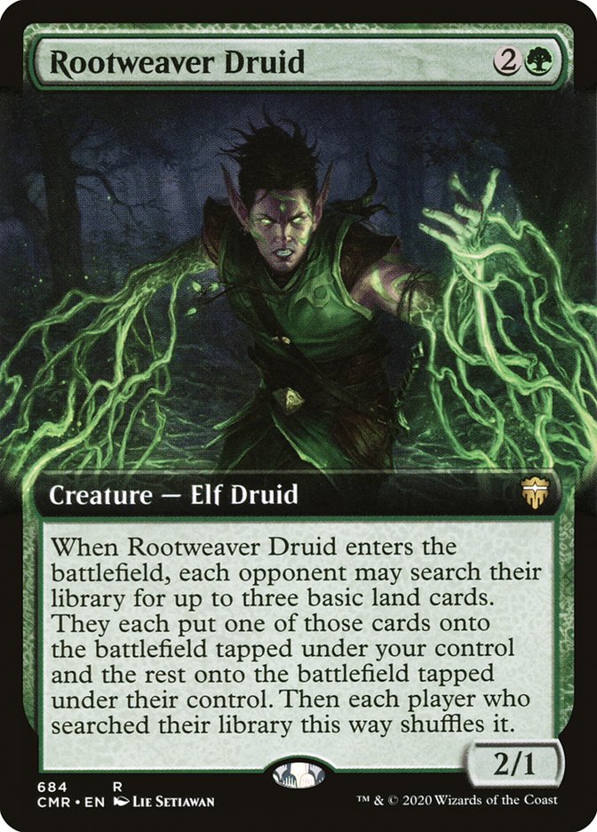 Rootweaver Druid (Extended Art) [Commander Legends] | Black Swamp Games