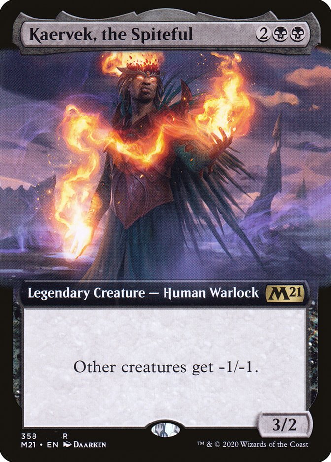 Kaervek, the Spiteful (Extended Art) [Core Set 2021] | Black Swamp Games