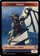 Saproling // Goblin Double-Sided Token [Commander Masters Tokens] | Black Swamp Games