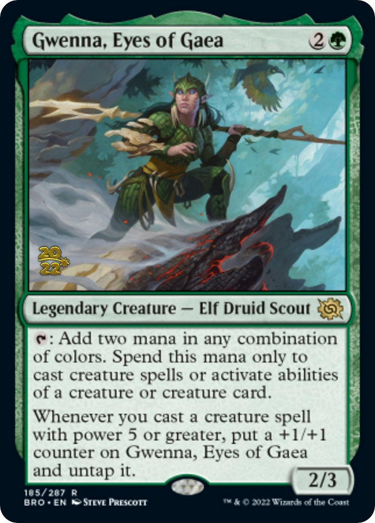 Gwenna, Eyes of Gaea [The Brothers' War Prerelease Promos] | Black Swamp Games