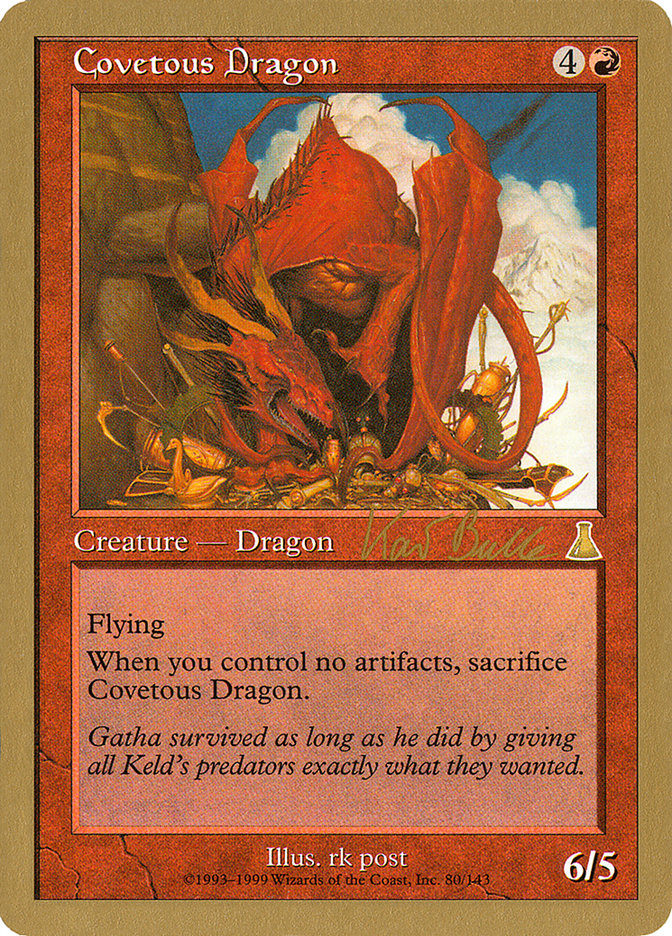 Covetous Dragon (Kai Budde) [World Championship Decks 1999] | Black Swamp Games