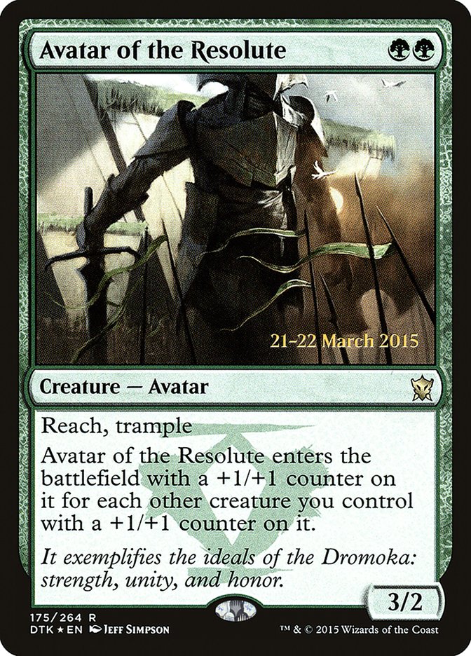Avatar of the Resolute [Dragons of Tarkir Prerelease Promos] | Black Swamp Games