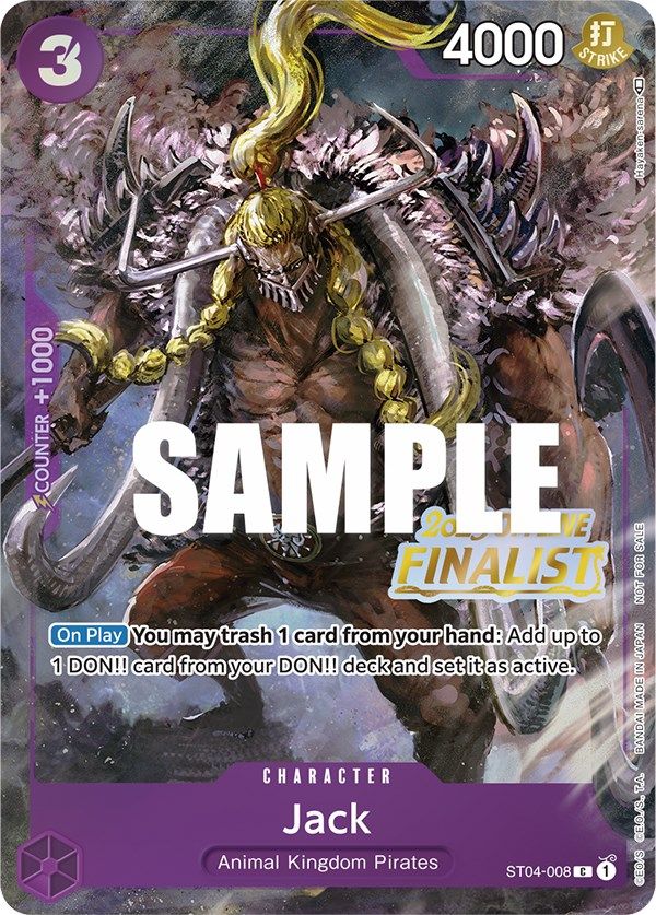 Jack (Offline Regional 2023) [Finalist] [One Piece Promotion Cards] | Black Swamp Games