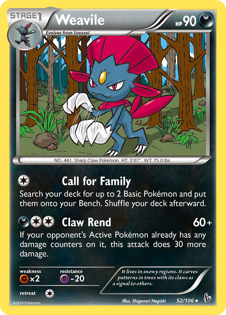 Weavile (52/106) [XY: Flashfire] | Black Swamp Games
