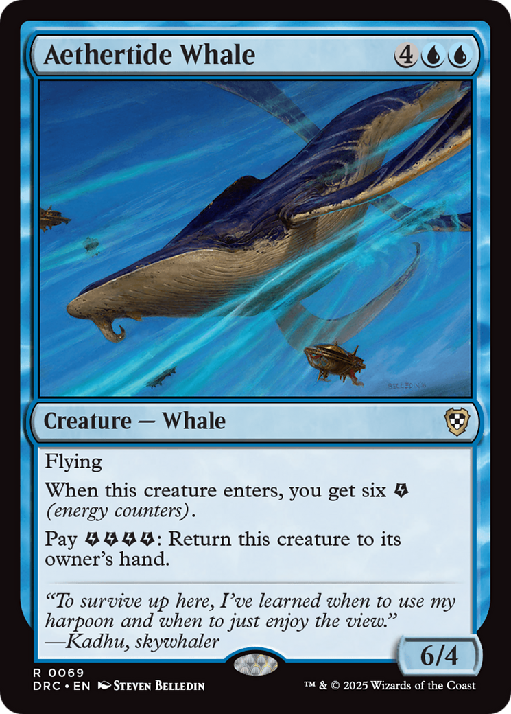 Aethertide Whale [Aetherdrift Commander] | Black Swamp Games