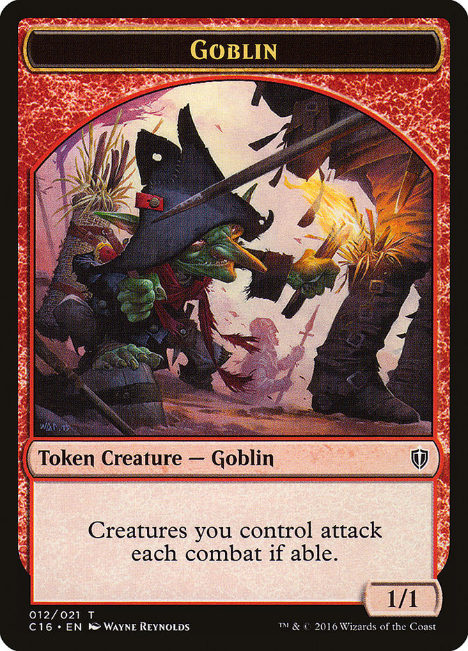 Goblin // Zombie Double-Sided Token [Commander 2016 Tokens] | Black Swamp Games