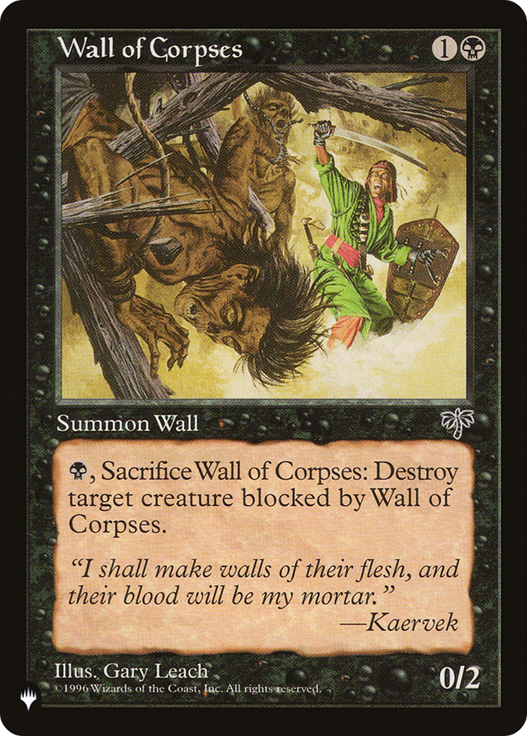 Wall of Corpses [The List Reprints] | Black Swamp Games