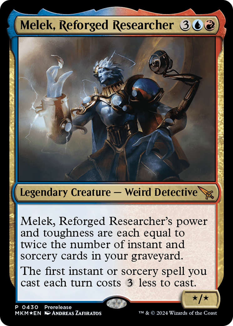 Melek, Reforged Researcher [Murders at Karlov Manor Prerelease Promos] | Black Swamp Games