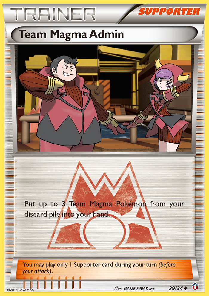 Team Magma Admin (29/34) [XY: Double Crisis] | Black Swamp Games
