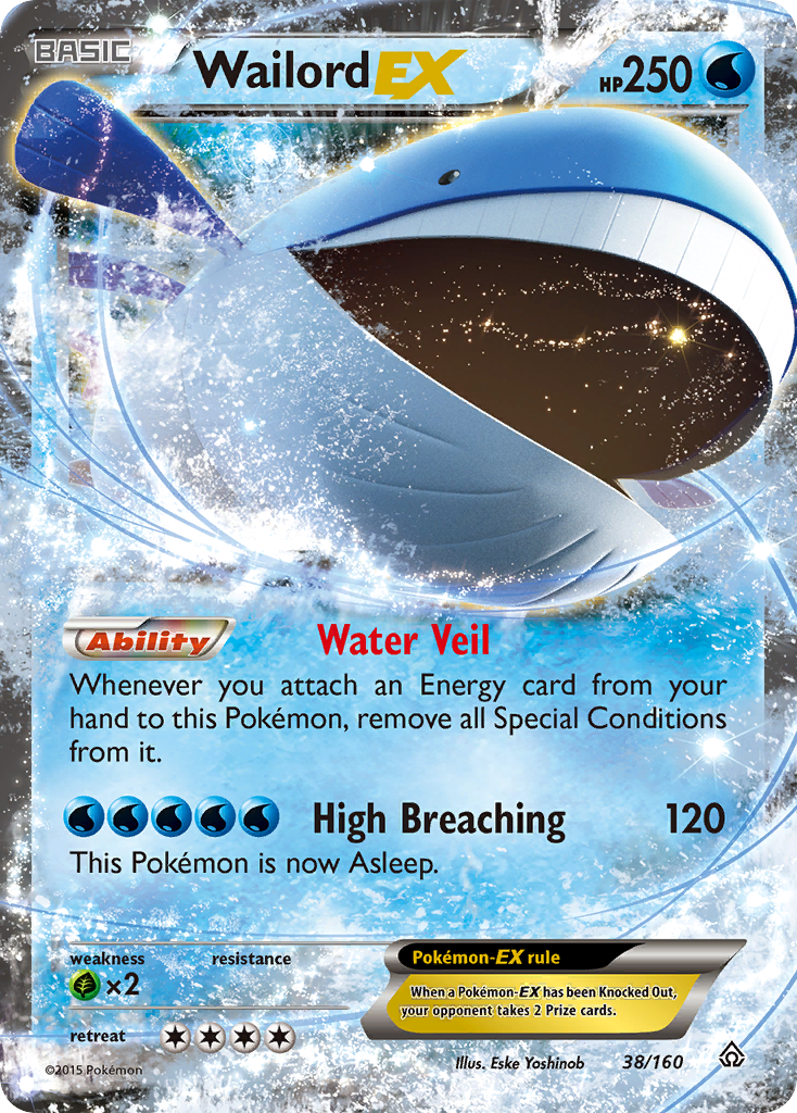 Wailord EX (38/160) [XY: Primal Clash] | Black Swamp Games