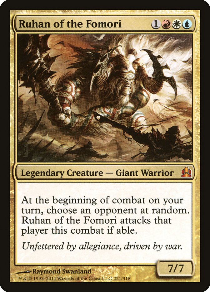 Ruhan of the Fomori [Commander 2011] | Black Swamp Games