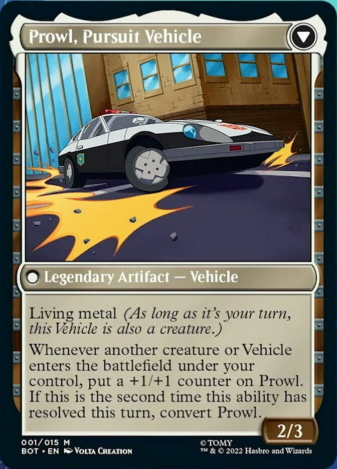 Prowl, Stoic Strategist // Prowl, Pursuit Vehicle [Transformers] | Black Swamp Games