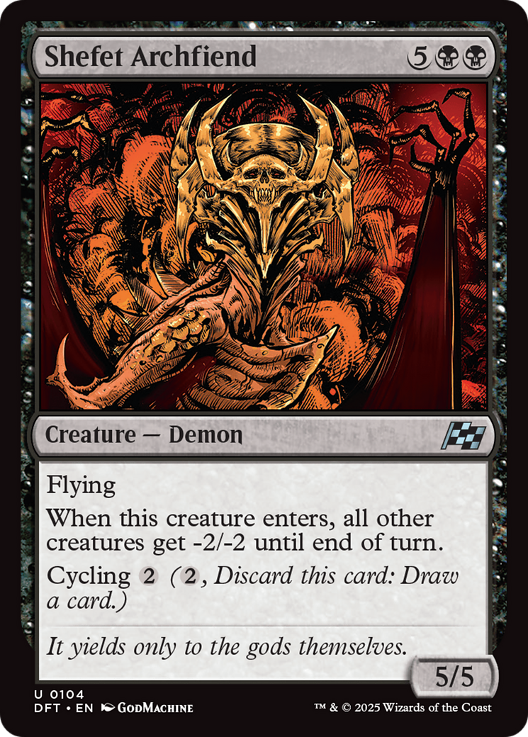 Shefet Archfiend [Aetherdrift] | Black Swamp Games