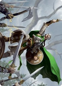 Maja, Bretagard Protector Art Card (Gold-Stamped Signature) [Kaldheim Art Series] | Black Swamp Games