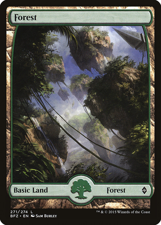 Forest (271) (Full Art) [Battle for Zendikar] | Black Swamp Games