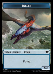 Spirit (0010) // Drake Double-Sided Token [Commander Masters Tokens] | Black Swamp Games