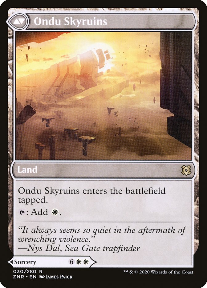 Ondu Inversion // Ondu Skyruins [Zendikar Rising] | Black Swamp Games