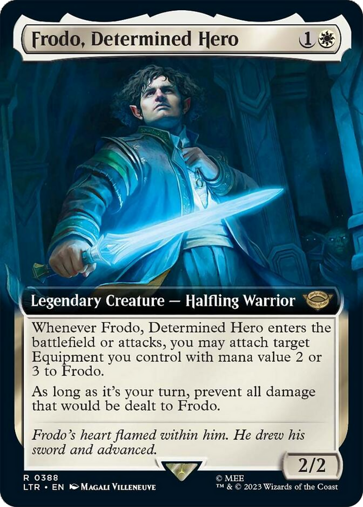 Frodo, Determined Hero (Extended Art) [The Lord of the Rings: Tales of Middle-Earth] | Black Swamp Games