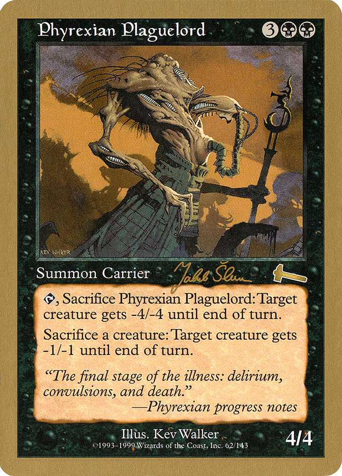 Phyrexian Plaguelord (Jakub Slemr) [World Championship Decks 1999] | Black Swamp Games