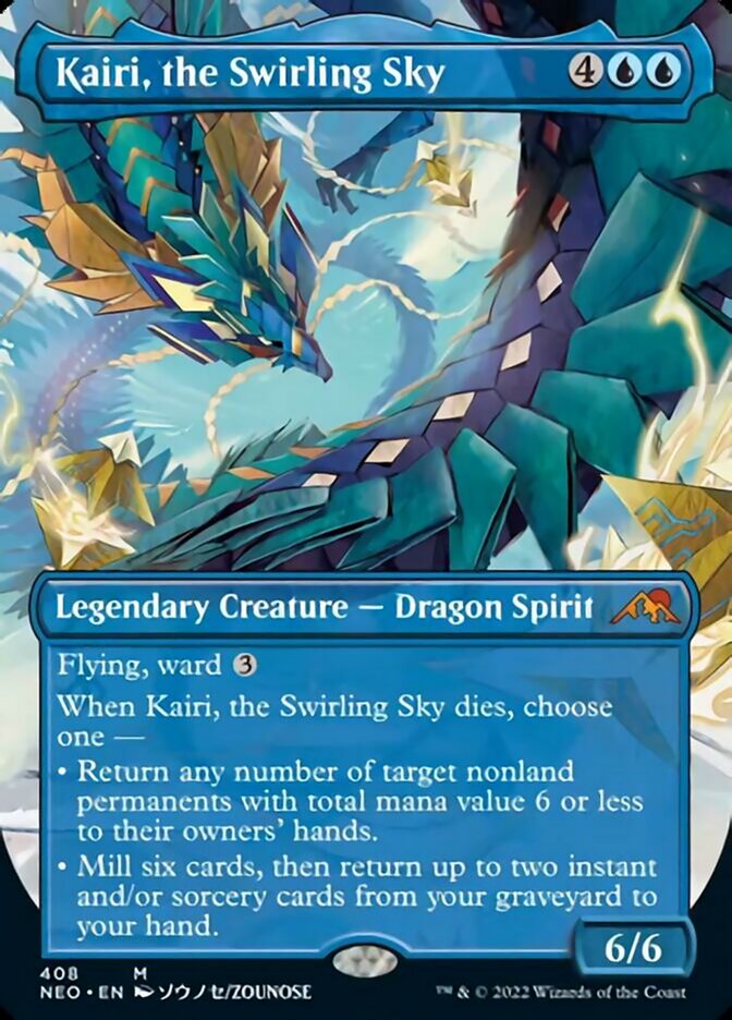 Kairi, the Swirling Sky (Borderless Alternate Art) [Kamigawa: Neon Dynasty] | Black Swamp Games