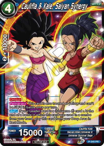 Caulifla & Kale, Saiyan Synergy (P-345) [Tournament Promotion Cards] | Black Swamp Games