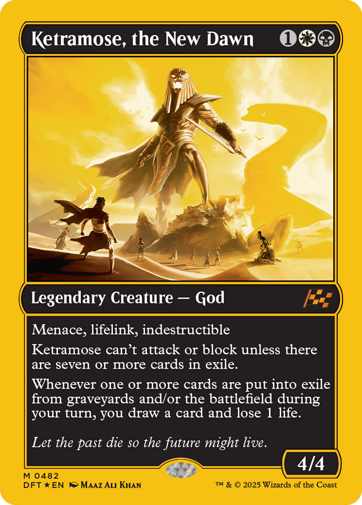 Ketramose, the New Dawn (First-Place Foil) [Aetherdrift] | Black Swamp Games