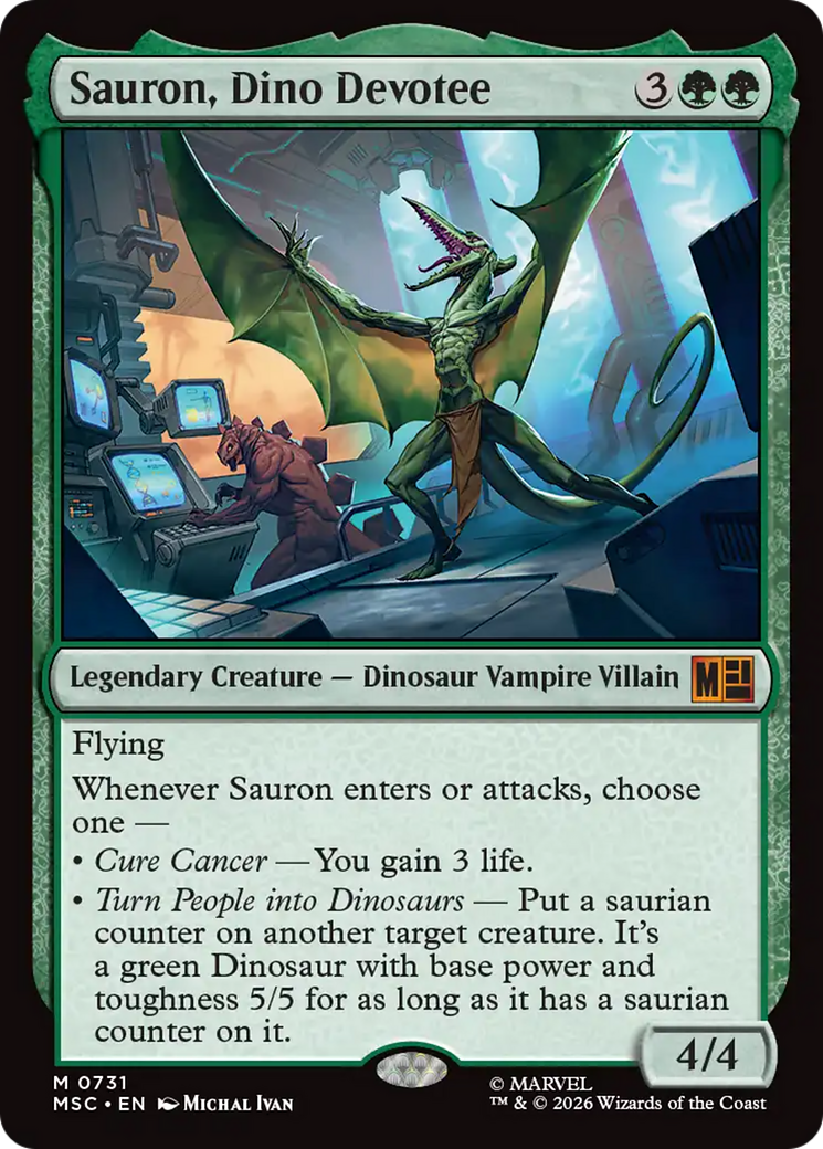 Sauron, Dino Devoteee [Marvel Super Heroes Commander] | Black Swamp Games