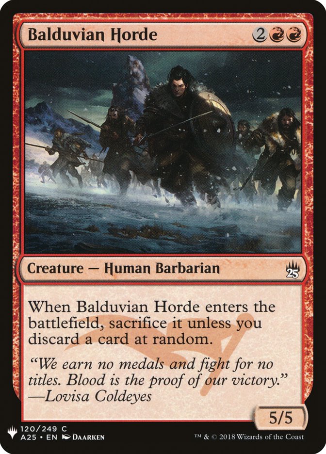 Balduvian Horde [Mystery Booster] | Black Swamp Games