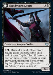 Bloodsworn Squire // Bloodsworn Knight [Innistrad: Crimson Vow] | Black Swamp Games