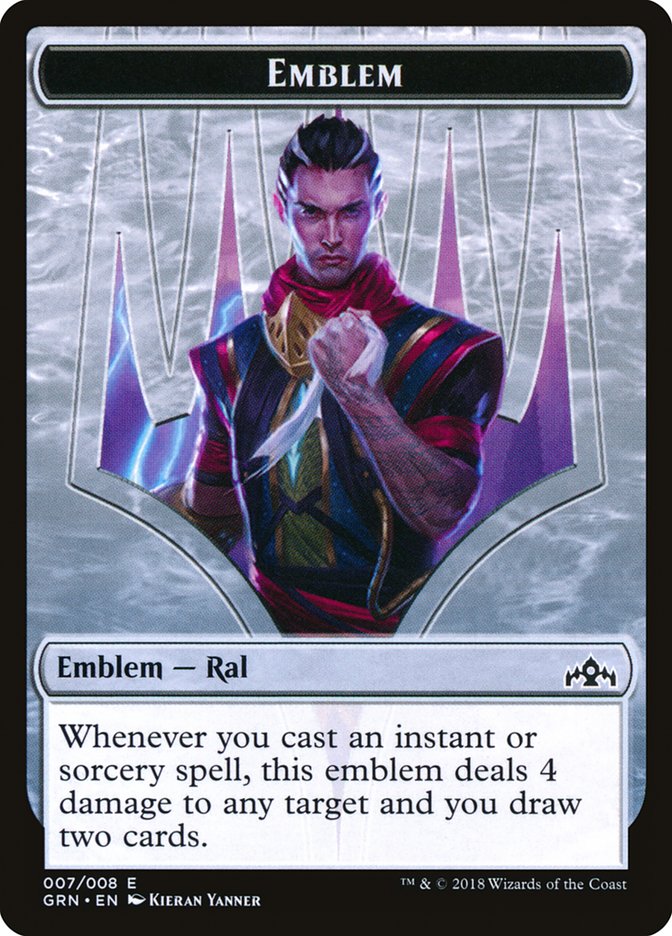 Ral, Izzet Viceroy Emblem [Guilds of Ravnica Tokens] | Black Swamp Games