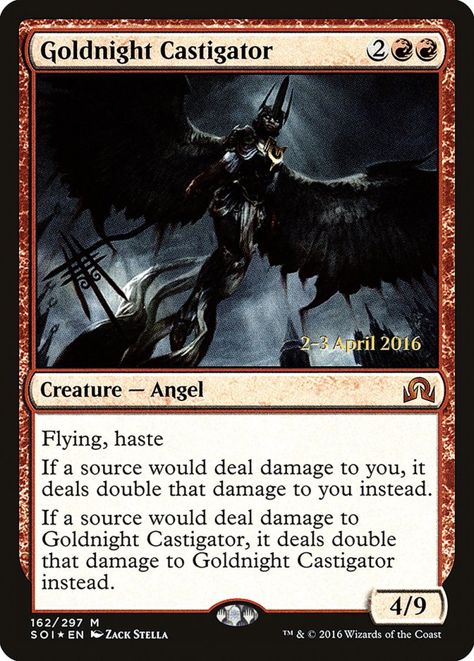 Goldnight Castigator [Shadows over Innistrad Prerelease Promos] | Black Swamp Games