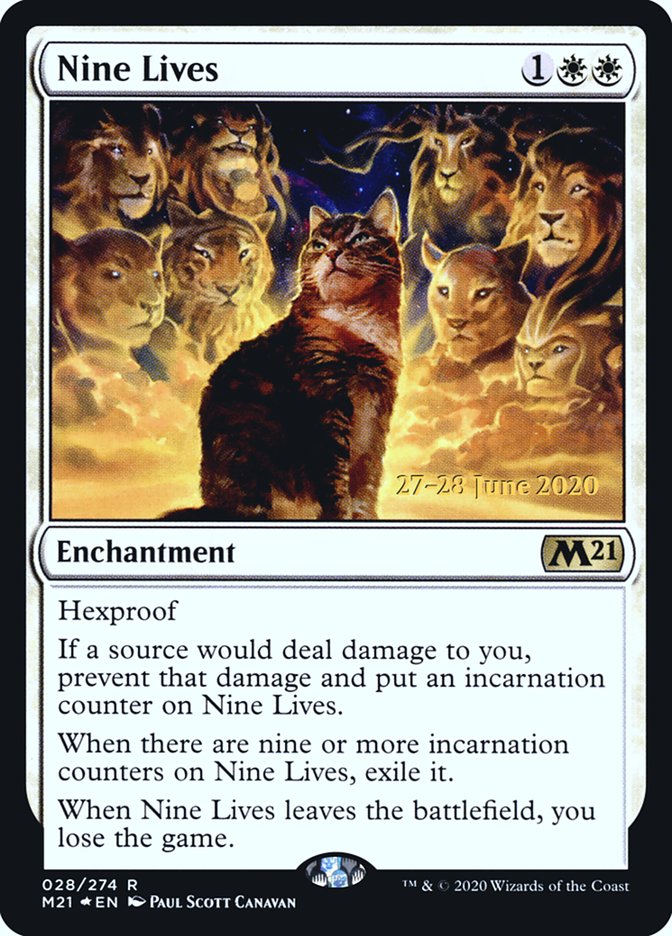 Nine Lives [Core Set 2021 Prerelease Promos] | Black Swamp Games